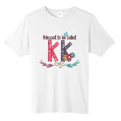 Blessed To Be Called Kk Colorful For Grandma Gifts Tall Fusion ChromaSoft Performance T-Shirt