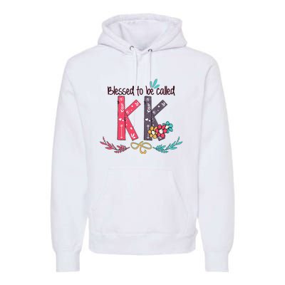 Blessed To Be Called Kk Colorful For Grandma Gifts Premium Hoodie