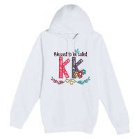 Blessed To Be Called Kk Colorful For Grandma Gifts Premium Pullover Hoodie