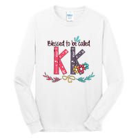 Blessed To Be Called Kk Colorful For Grandma Gifts Tall Long Sleeve T-Shirt