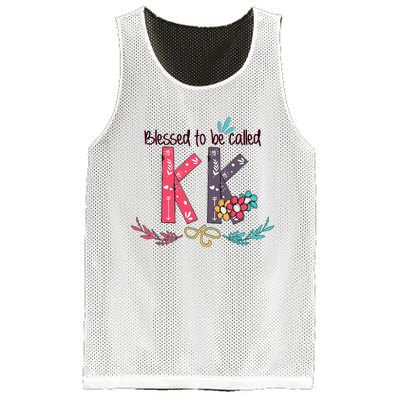 Blessed To Be Called Kk Colorful For Grandma Gifts Mesh Reversible Basketball Jersey Tank