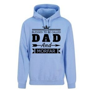 Blessed To Be Called Dad And Morfar Grandpa Gift Unisex Surf Hoodie