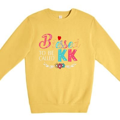 Blessed To Be Called Kk Colorful Gifts Premium Crewneck Sweatshirt