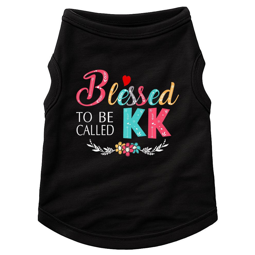 Blessed To Be Called Kk Colorful Gifts Doggie Tank