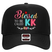 Blessed To Be Called Kk Colorful Gifts High Crown Mesh Back Trucker Hat