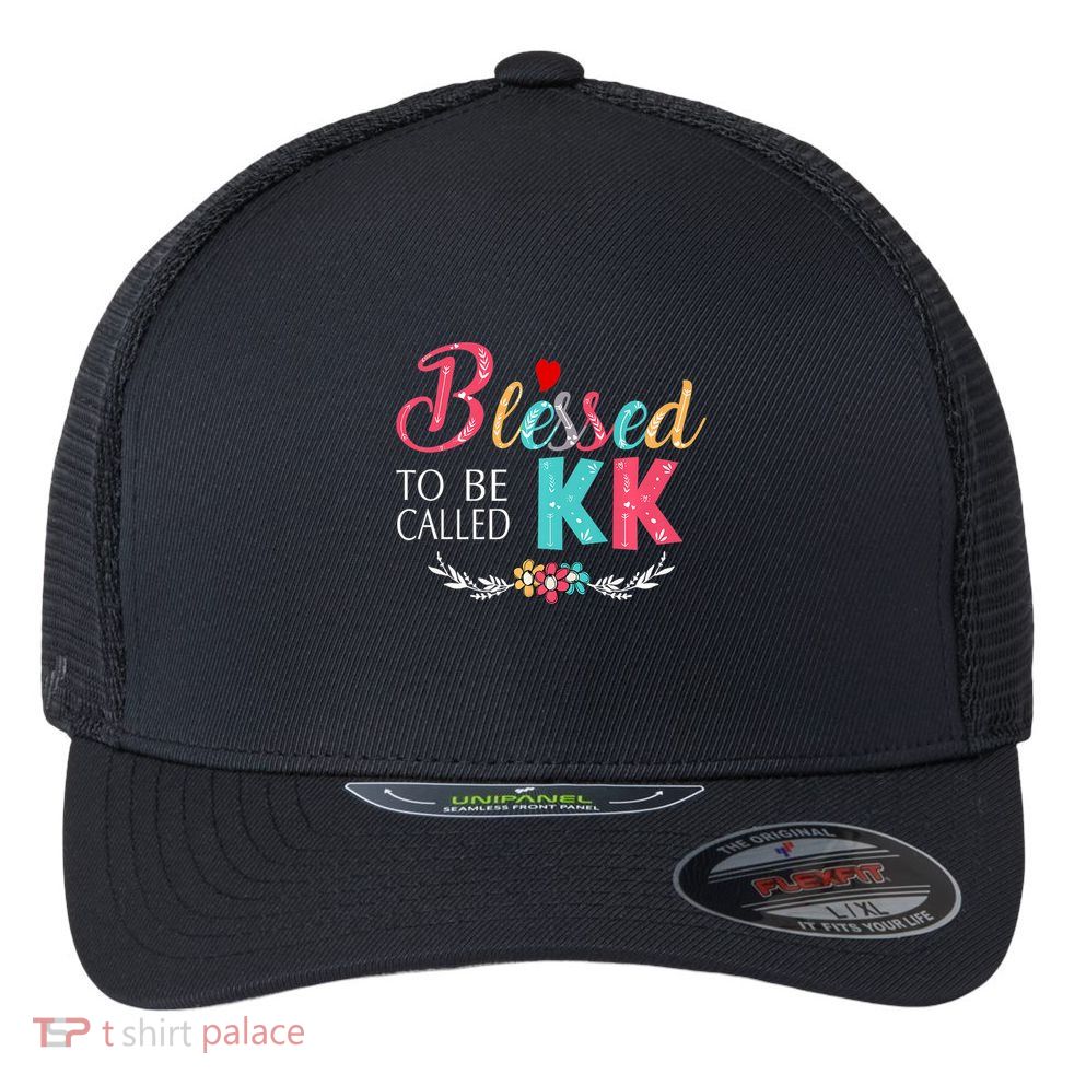 Blessed To Be Called Kk Colorful Gifts Flexfit Unipanel Trucker Cap