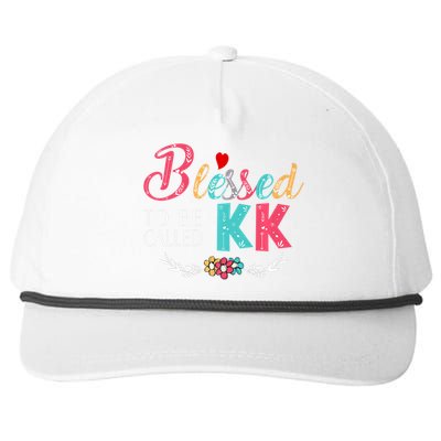 Blessed To Be Called Kk Colorful Gifts Snapback Five-Panel Rope Hat