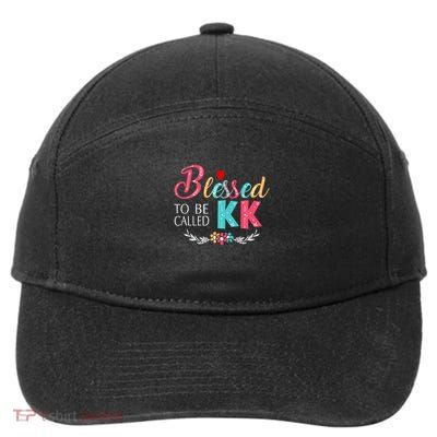 Blessed To Be Called Kk Colorful Gifts 7-Panel Snapback Hat