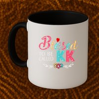 Blessed To Be Called Kk Colorful Gifts Mug