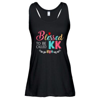 Blessed To Be Called Kk Colorful Gifts Ladies Essential Flowy Tank