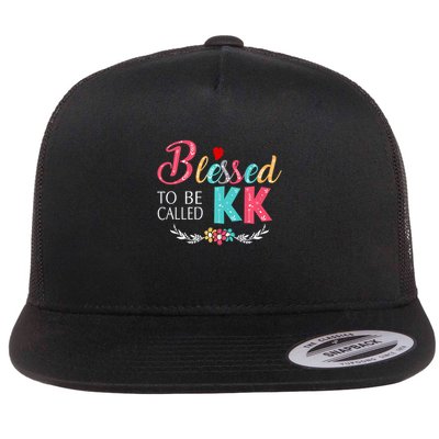 Blessed To Be Called Kk Colorful Gifts Flatbill Hat