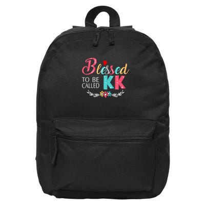 Blessed To Be Called Kk Colorful Gifts 16 in Basic Backpack