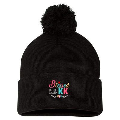 Blessed To Be Called Kk Colorful Gifts Pom Pom 12in Knit Beanie