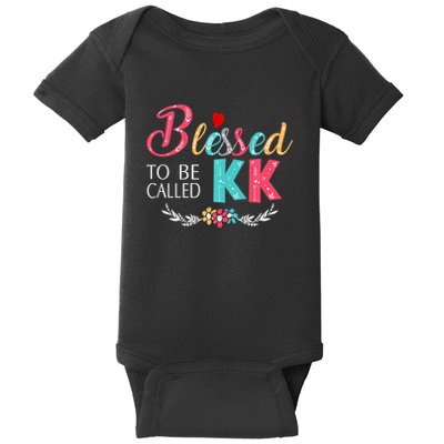 Blessed To Be Called Kk Colorful Gifts Baby Bodysuit