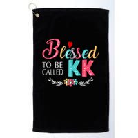 Blessed To Be Called Kk Colorful Gifts Golf Towel