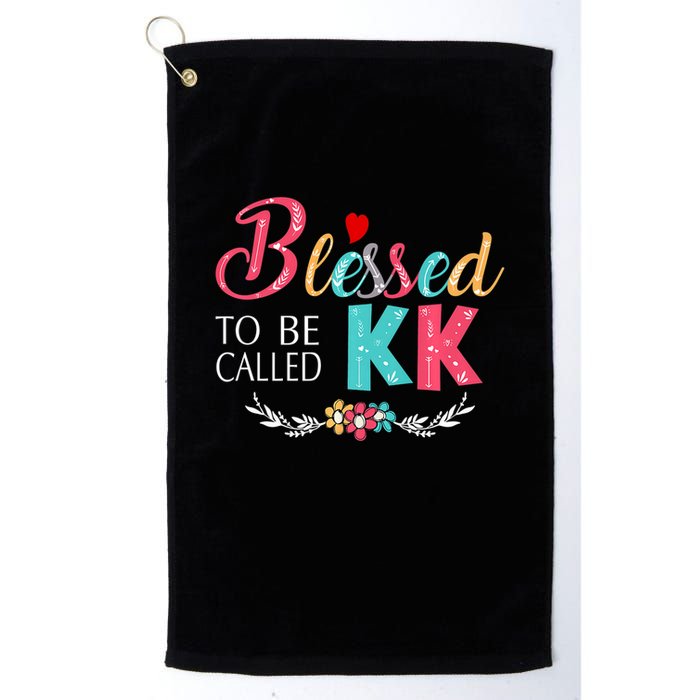 Blessed To Be Called Kk Colorful Gifts Golf Towel