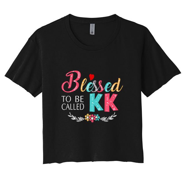 Blessed To Be Called Kk Colorful Gifts Crop Top