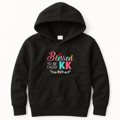 Blessed To Be Called Kk Colorful Gifts Kids Hoodie