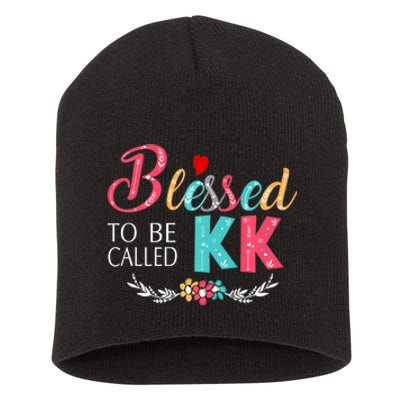 Blessed To Be Called Kk Colorful Gifts Short Acrylic Beanie