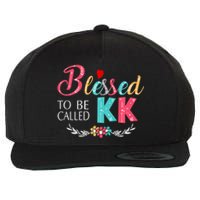 Blessed To Be Called Kk Colorful Gifts Wool Snapback Cap