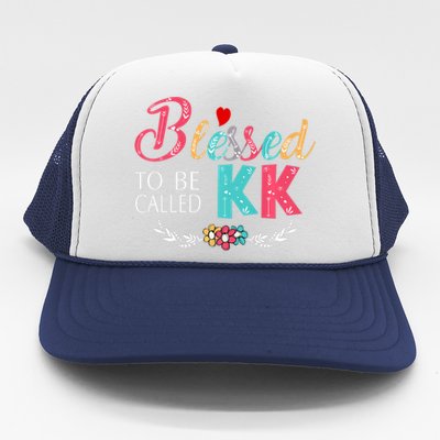 Blessed To Be Called Kk Colorful Gifts Trucker Hat