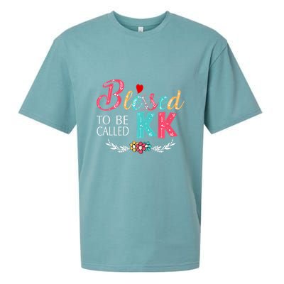 Blessed To Be Called Kk Colorful Gifts Sueded Cloud Jersey T-Shirt