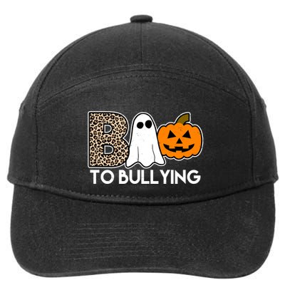 Boo To Bullying Awareness Halloween 7-Panel Snapback Hat