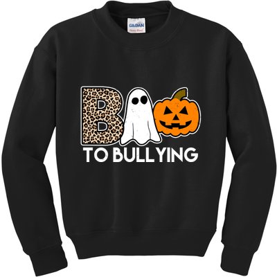 Boo To Bullying Awareness Halloween Kids Sweatshirt