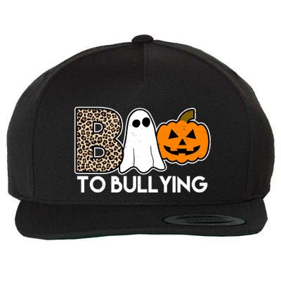 Boo To Bullying Awareness Halloween Wool Snapback Cap