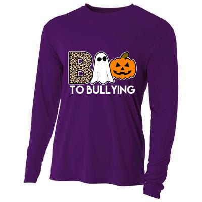 Boo To Bullying Awareness Halloween Cooling Performance Long Sleeve Crew