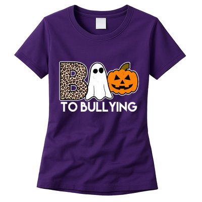 Boo To Bullying Awareness Halloween Womens T-Shirt