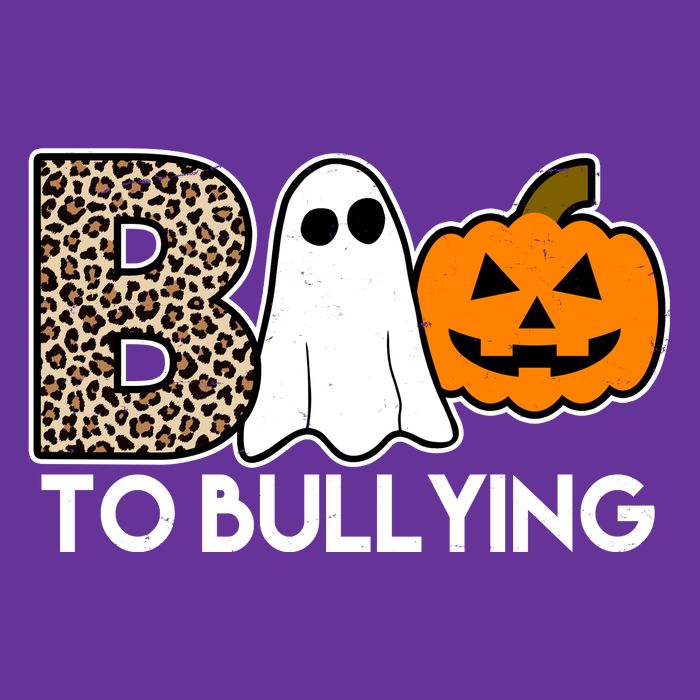 Boo To Bullying Awareness Halloween Women's V-Neck T-Shirt