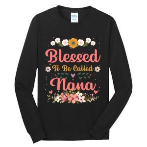 Blessed To Be Called Nina Mothers Day Tall Long Sleeve T-Shirt