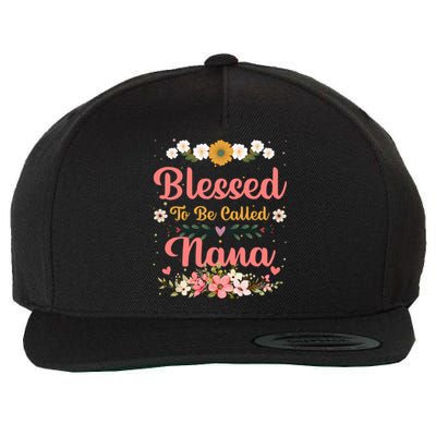 Blessed To Be Called Nina Mothers Day Wool Snapback Cap