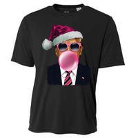 B.U.B.B.L.E.G.U.M Trump Blowing Christmas Trump Cooling Performance Crew T-Shirt