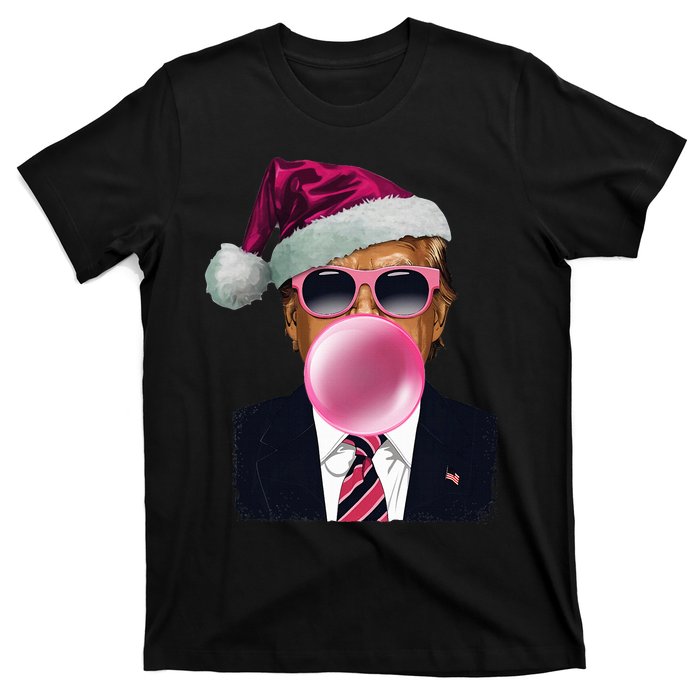 B.U.B.B.L.E.G.U.M Trump Blowing Christmas Trump T-Shirt