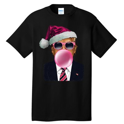 B.U.B.B.L.E.G.U.M Trump Blowing Christmas Trump Tall T-Shirt