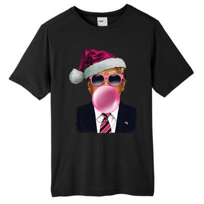 B.U.B.B.L.E.G.U.M Trump Blowing Christmas Trump Tall Fusion ChromaSoft Performance T-Shirt