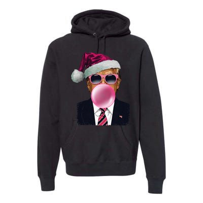 B.U.B.B.L.E.G.U.M Trump Blowing Christmas Trump Premium Hoodie