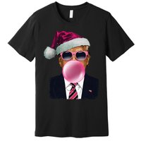 B.U.B.B.L.E.G.U.M Trump Blowing Christmas Trump Premium T-Shirt