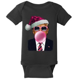 B.U.B.B.L.E.G.U.M Trump Blowing Christmas Trump Baby Bodysuit