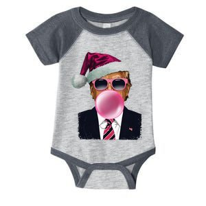 B.U.B.B.L.E.G.U.M Trump Blowing Christmas Trump Infant Baby Jersey Bodysuit