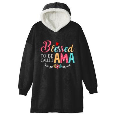 Blessed To Be Called Ama Colorful Art MotherS Day Hooded Wearable Blanket