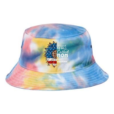 Blessed To Be Called Mom And Grammy Sunflower Tie Dye Newport Bucket Hat