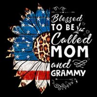 Blessed To Be Called Mom And Grammy Sunflower Cooling Performance Crew T-Shirt