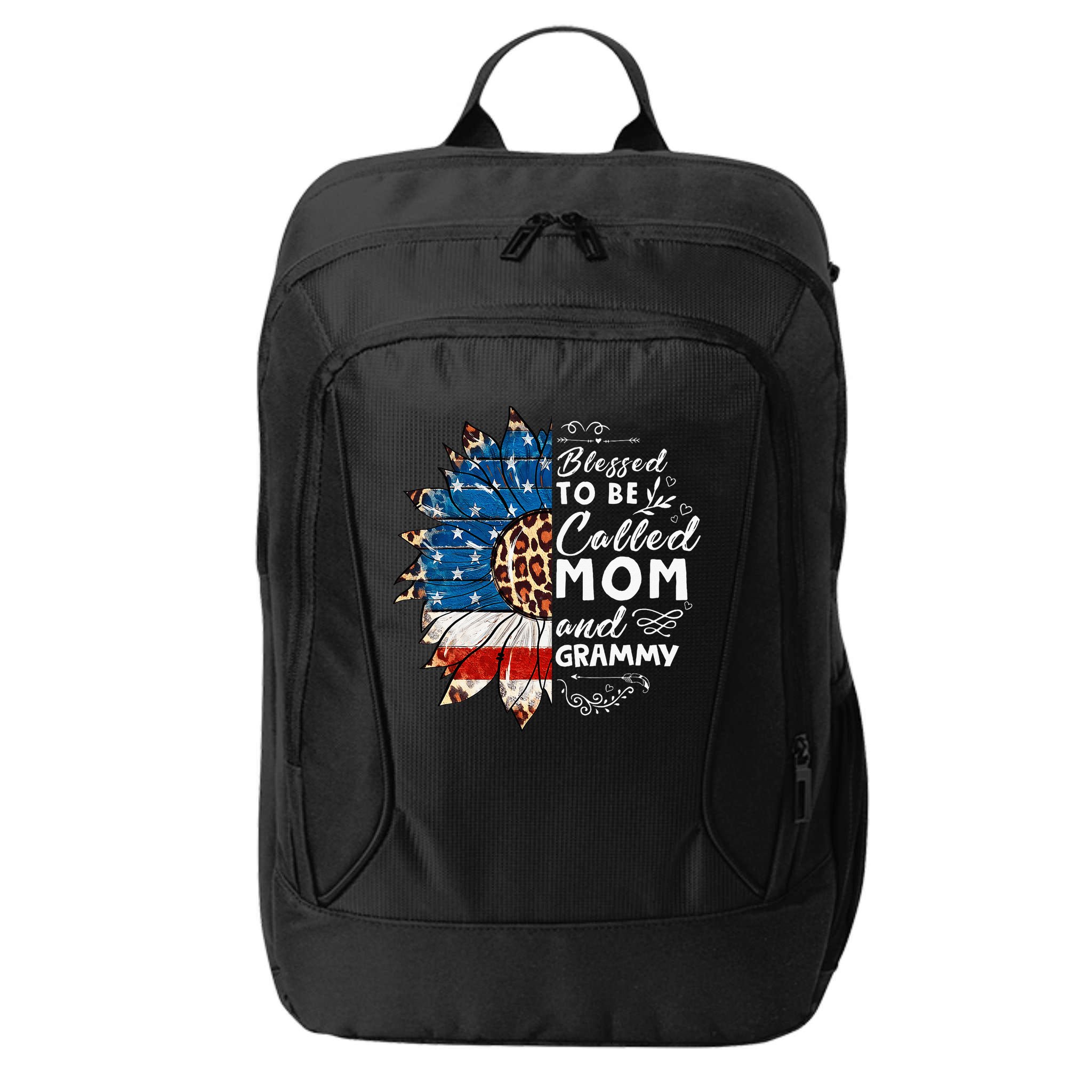 Blessed To Be Called Mom And Grammy Sunflower City Backpack