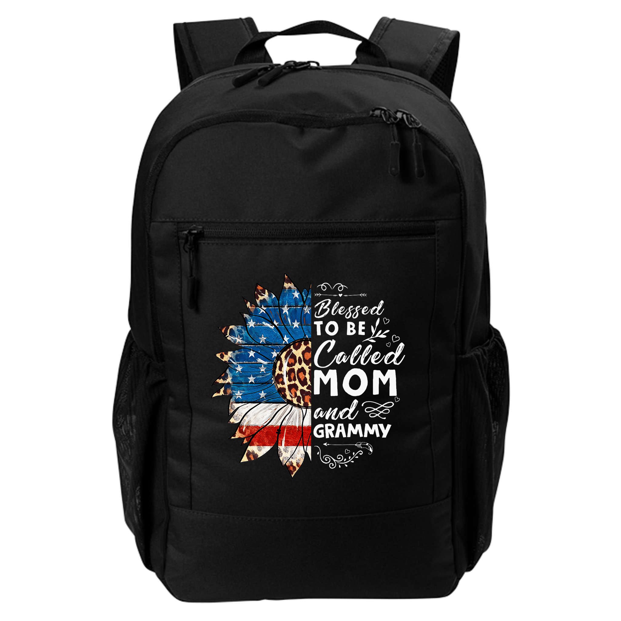 Blessed To Be Called Mom And Grammy Sunflower Backpack