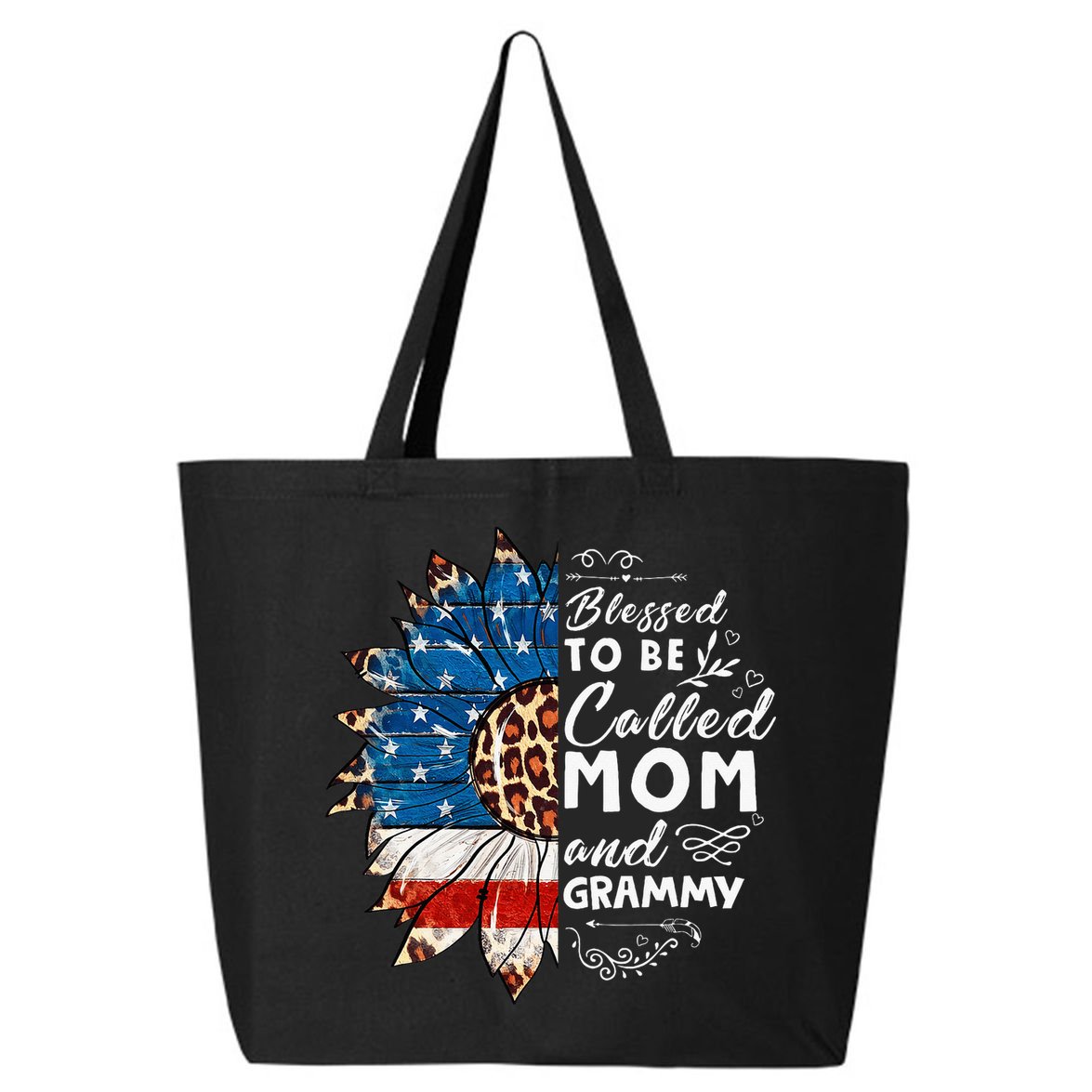 Blessed To Be Called Mom And Grammy Sunflower 25L Jumbo Tote