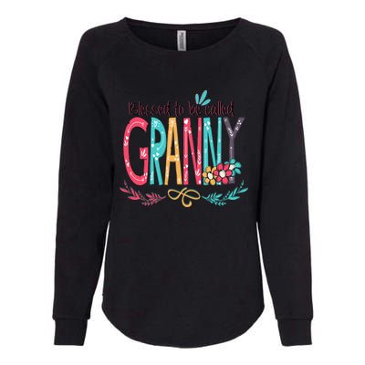 Blessed To Be Called Granny Colorful Gifts Womens California Wash Sweatshirt