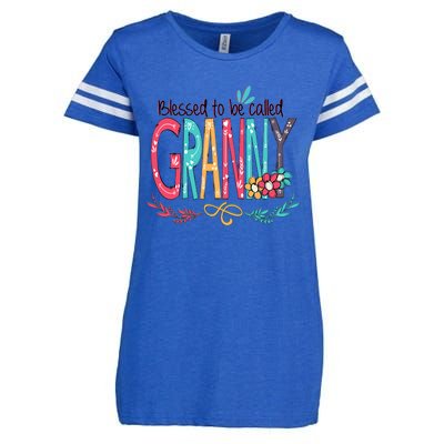 Blessed To Be Called Granny Colorful Gifts Enza Ladies Jersey Football T-Shirt